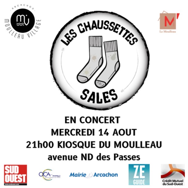 Chaussettes Sales - Concert le Moulleau